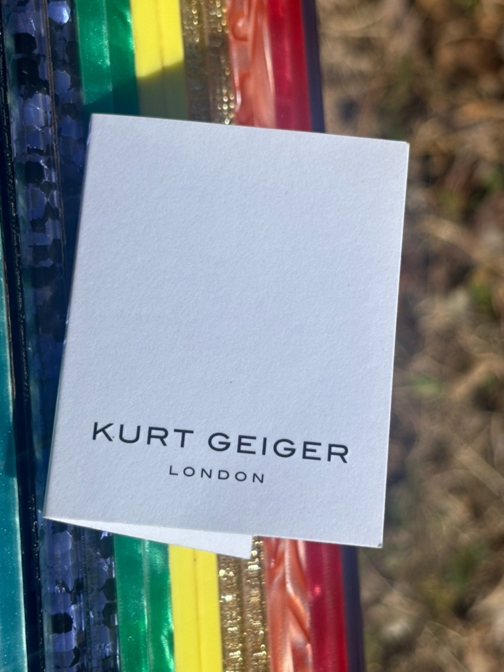 Kurt Geiger London Rainbow Party Envelope Clutch Crossbody Bag - Picture 5 of 17